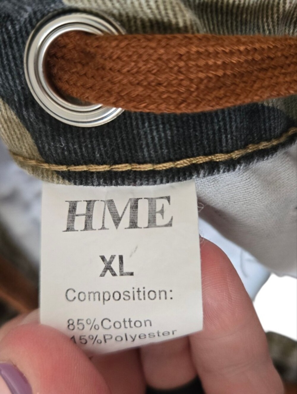 🪖 HME Camo Wide Leg Utility Pants | Size XL | Drawstring Waist | Cargo Style - Picture 5 of 6